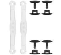 SOPROM Fersenriemen mit Nieten, Ersatzteile für Croc Classic Clogs Kinder, Herren und Damen Schuhe, Weiß-1, 7 Women/5 Men