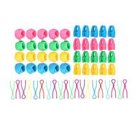 Sorandy 60 Stück Bobbin Thread Buddies Spulenhalter, Fadenklemmen für Nähmaschinenspulen, Silikon und Kunststoff |Entwirrungsschutz, Spulenhalter-Clips, Näh-Aufbewahrungs-Organizer,