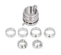 Sorandy Uhrwerk-Halter-Set, 8-teiliges Uhrenreparaturwerkzeug aus Edelstahl, Silberfarbenes, Langlebiges, Rostfreies Profi-Set, Ideal für Uhrmacher und Uhrenreparaturbetriebe