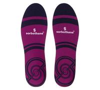 Sorbothane Einlegesohlen Crush N Step – Unisex, Fersenstütze, Wandern/Gehen, Lila, UK 9