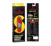 Sorbothane Double Strike Insoles for Men and Women Antibacterial Shock Absorption & Heel Support Insoles, Size 3-4.5 UK, 35-37 EU, Yellow