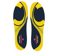 Sorbothane Double Strike Insoles for Men and Women Antibacterial Shock Absorption & Heel Support Insoles, Size 11-12.5 UK, 46-48 EU, Yellow