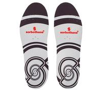 SORBOTHANE Sorbo Pro Insoles for Men and Women, Shock Absorbing, Anti Bacterial, Protection during Sport and Activity, Size 9 UK, EU 43, Grey/Red