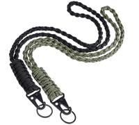 Sorcristy 2 Stück Umhängeband Paracord Schlüsselanhänger Lanyard Schlüsselband mit Metallring Paracord Schlüsselanhänger Geflochtenes Lanyard für Schlüssel, Ausweishalter, Outdoor-Aktivitäten