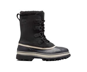 Sorel - Après-skis chauds et imperméables - Caribou M Black/Dark Stone für Herren aus Leder - Größe 42,5 - schwarz schwarz 42.5