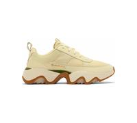 Sorel - Bequeme und atmungsaktive Turnschuhe / Sportschuhe - Kinetic Impact II Wonder Lace W Honey White Utility Green für Damen aus Leder - Größe Khaki 37.5