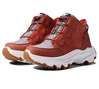 SOREL Damen Kinetic Breakthru Caribou Waterproof Boot, Warp Red, Chalk, 9