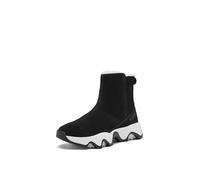 Sorel Damen Kinetic Impact Short Boot WP Mode-Stiefel, Black/Sea Salt, 38 EU