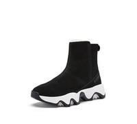 Sorel Damen Kinetic Impact Short Boot WP Mode-Stiefel, Black/Sea Salt, 38 EU