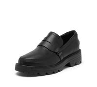 Sorel Damen Revel Ave Loafer, Keramik/geschwärztes Braun, Größe 39, Schwarz/Schwarz, 7.5