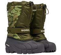 SOREL Kinder Flurry Boot, Utility Green/Savory, 7 US Big Kid