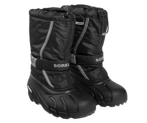 Sorel - Flurry Print Youth Boot - Schneestiefel für Kinder - Black/City Grey 34