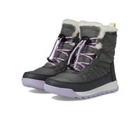 SOREL Kinder Whitney ll Plus Lace Waterproof Boot, Quarry/Lavender Cloud, 6 Big Kid