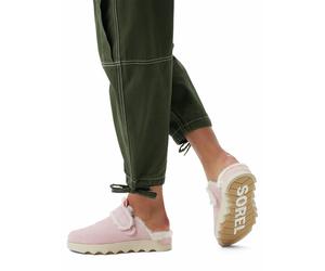 Sorel Leder-Clogs "Viibe" in Rosa - Größe 41,5 | Damen Pantoletten