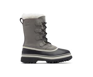 Sorel Leder-Winterboots "Caribou" in Grau - Größe 38,5 | Damen Stiefel