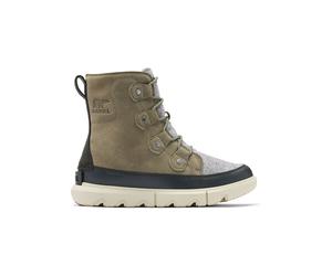 Sorel Leder-Winterboots "Explorer II" in Khaki - Größe 38 | Damen Stiefel