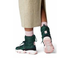 Sorel Leder-Winterstiefel "Kinetic Impact" in Grün - Größe 37,5 | Damen Stiefel