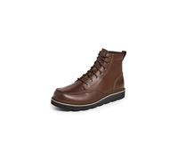 SOREL Men's Slabtown 62' Moc Waterproof Fashion Boot, Tobacco/Black, 8.5