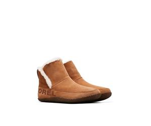 Sorel NAKISKA BOOTIE Hausschuhe Stiefel für Damen, Braun (Camel Brown x Natural), 40 EU