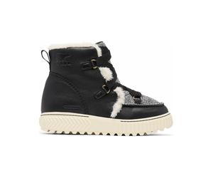 Sorel - Warme und widerstandsfähige Stiefel für Schnee - Ona Ave Alpine Boot WP W Black Chalk für Damen aus Leder - Größe 41 - schwarz schwarz 41