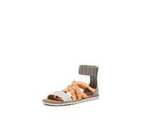 SOREL Women's Ella II Ankle Strap Sandals - Chrome Grey, Faded Spark - Size 9