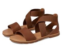 Sorel Women's Ella III Sandal, Velvet Tan, Gum, 37.5 EU