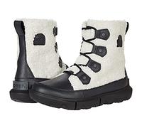 SOREL Women's Explorer II Joan Cozy Boot - Black, Sea Salt - Waterproof Winter Boots - Size 9