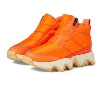 SOREL Women's Kinetic Impact Puffy Zip Waterproof Boot, Optimized Orange, Bleached Ceramic, 37 EU