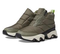 SOREL Women's Kinetic Impact Puffy Zip Waterproof Boot, Steingrün, Schwarz, 40.5 EU