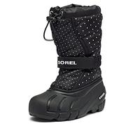 Sorel Youth Girl's Flurry Print Boot - Heavy Snow - Waterproof - Black - Size 7