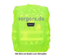 sorgers Regenhülle gelb mit Halterung für Klemmleuchte