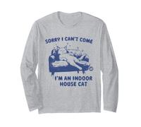 Sorry I Can't Come Indoor Cat Langarmshirt