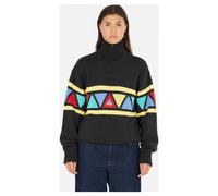 Strickpullover SOS "The Windbreaker", Herren, Gr. S, bunt (schwarz, anthrazit), 50% Polyacryl, 50% Wolle, bestickt, unifarben, normal, ohne Ausschnitt, Pullover Strickpullover, im kultigen Strick-Look