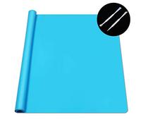 SOSMAR Hochwertige Silikonmatte zum Basteln, größer als A2 Bastelunterlage für Malen, Epoxidharz Handwerk, Knetunterlage, Tischmatte, Antihaft & Waschbar Malunterlage für Kinder, 65 x 45cm