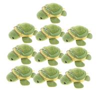 Sosoport 10 StüCk PlüSch SchildkröTen SchlüSselanhäNger Niedliche Mini SchildkröTe AnhäNger Taschen Deko Weiches Kuscheltier Accessoire FüR SchlüSsel Und Rucksack