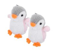 Sosoport 2stücke Plüsch Pinguin Schlüsselanhänger Süße Plüsch Pinguin Keychain Dekorativer Taschenanhänger Und Autoschlüsselring Leicht Und Tragbar Für Zuhause Und Kinderzimmer