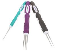 Sosoport 3 Stück Häkelnadelset für Dreadlocks mit Metall und Kunststoffgriffen Multifunktional zum Flechten und Nähen für Selbstgemacht Enthusiasten und Professionelle Friseure