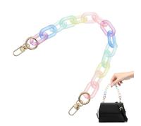 Sosoport Bunte Acryl Tasche Kette Ersatzriemen 40cm mit Komfortablem Griff für Selbstgemacht Umhängetaschen Lebendiger Stil und Umweltfreundliches Material