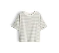 OPUS T-Shirt SOTEL Gestreift BCI Cotton Mix Loose Fit Olive Größe L