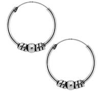 Soul-Cats© 1 Paar Bali Creolen aus 925 Sterling Silber