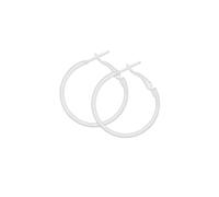 Soul-Cats 1 Paar weiße Creolen, Größe: Ø 3 cm