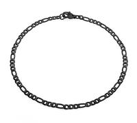 Soul-Cats Armband/Armkette aus Edelstahl für Männer in schwarz, Größe: 3 mm