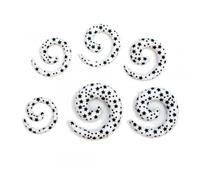 Soul-Cats Dehnschnecke Set Dehner Dehnstab Dehnset Taper Stern Leo Zebra, Größe: 3 mm;Modell: Modell 2