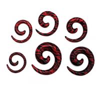 Soul-Cats Dehnschnecke Set Dehner Dehnstab Dehnset Taper Stern Leo Zebra, Größe: 3 mm;Modell: Modell 3