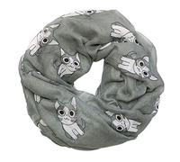 Soul-Cats Katzen Loopschal aus Viskose in grau