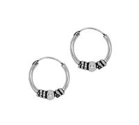 Soul-Cats keltische Creolen aus echt 925 sterling Silber im Bali Style, Durchmesser ca: 16 mm