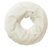 Soul-Cats klassischer, leichter und einfarbiger Loop-Schal in der Farbe: weiß