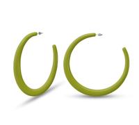 Soul-Cats Oversized Creolen farbig 80mm Kunststoff Sommer-Must-have Statement in der Farbe: grün