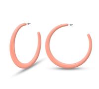 Soul-Cats Oversized Creolen farbig 80mm Kunststoff Sommer-Must-have Statement in der Farbe: rosa