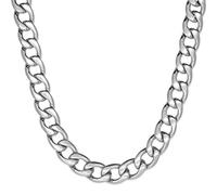 Soul-Cats Panzerkette mit oder ohne Armband für Männer, Herren aus Edelstahl, Breite: 12 mm, Farbe: Silber, Auswahl: Kette 70 cm